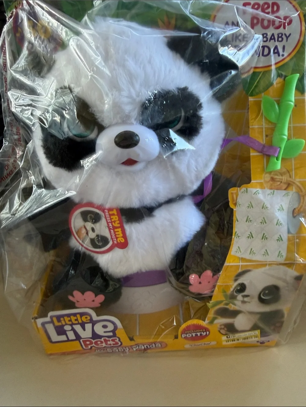 My Baby Panda Plush Toy - Black & White